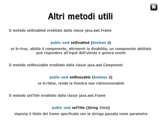 Java Swing  Creare Gui