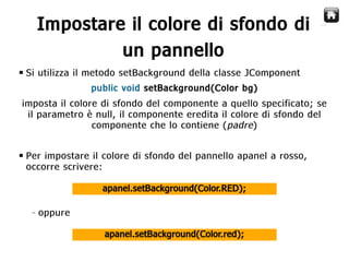Java Swing  Creare Gui
