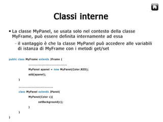 Java Swing  Creare Gui