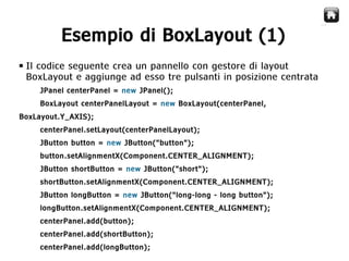 Java Swing   Gestori di Layout