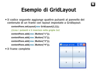 Java Swing   Gestori di Layout