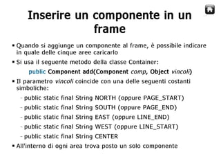 Java Swing   Gestori di Layout
