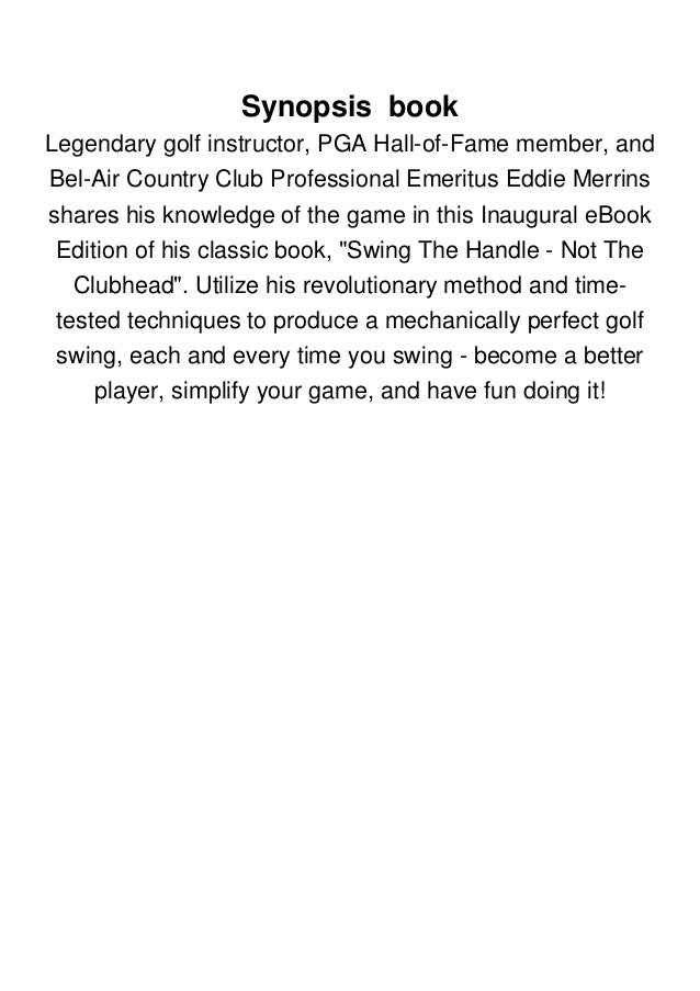 Pdf Books Swing The Handle Not The Clubhead Ebooks Author