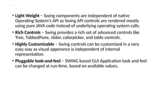 Swing API Swing API Swing API Swing API Swing API | PPTX