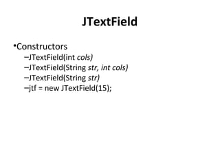 Swing basics | PPT