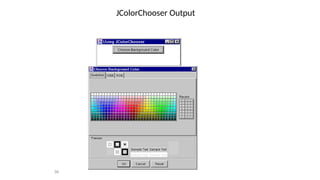 JColorChooser Output
56
 