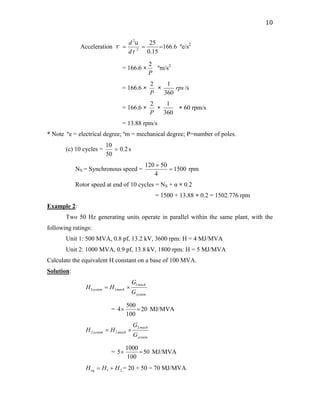 Swing equation | PDF