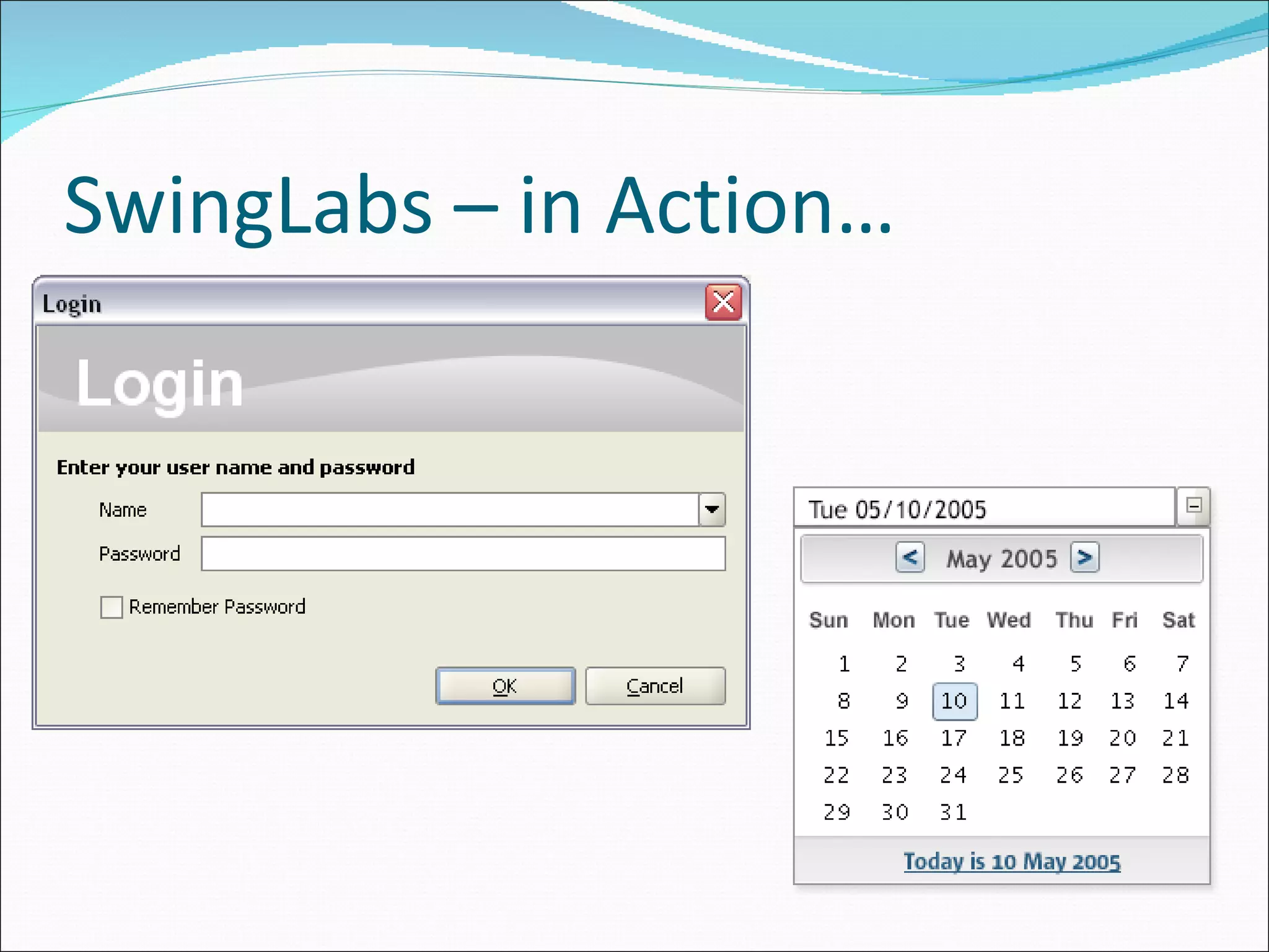 SwingLabs – in Action… 