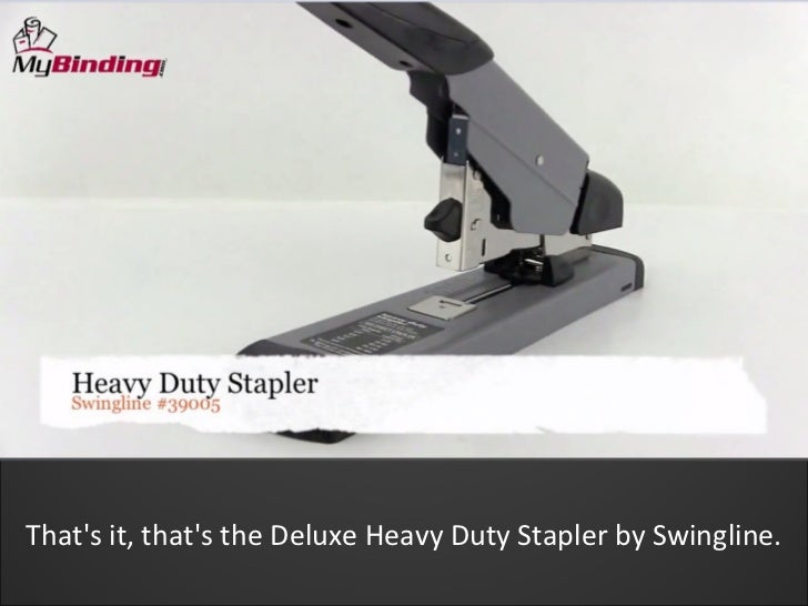 Swingline Deluxe Heavy Duty Stapler Demo SWI39005, SWI39002