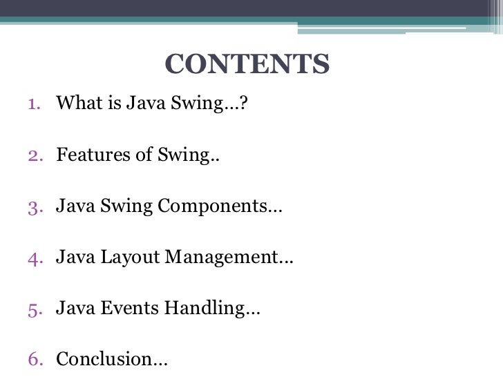 Java Swing