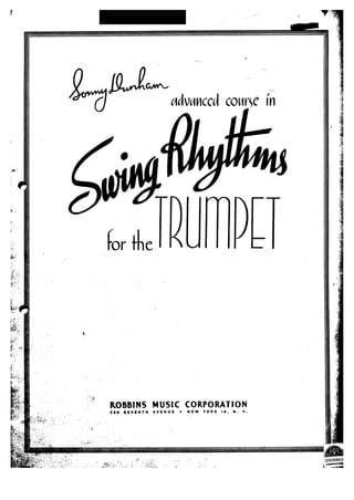 Swing rhythms for the trumpet (1937)