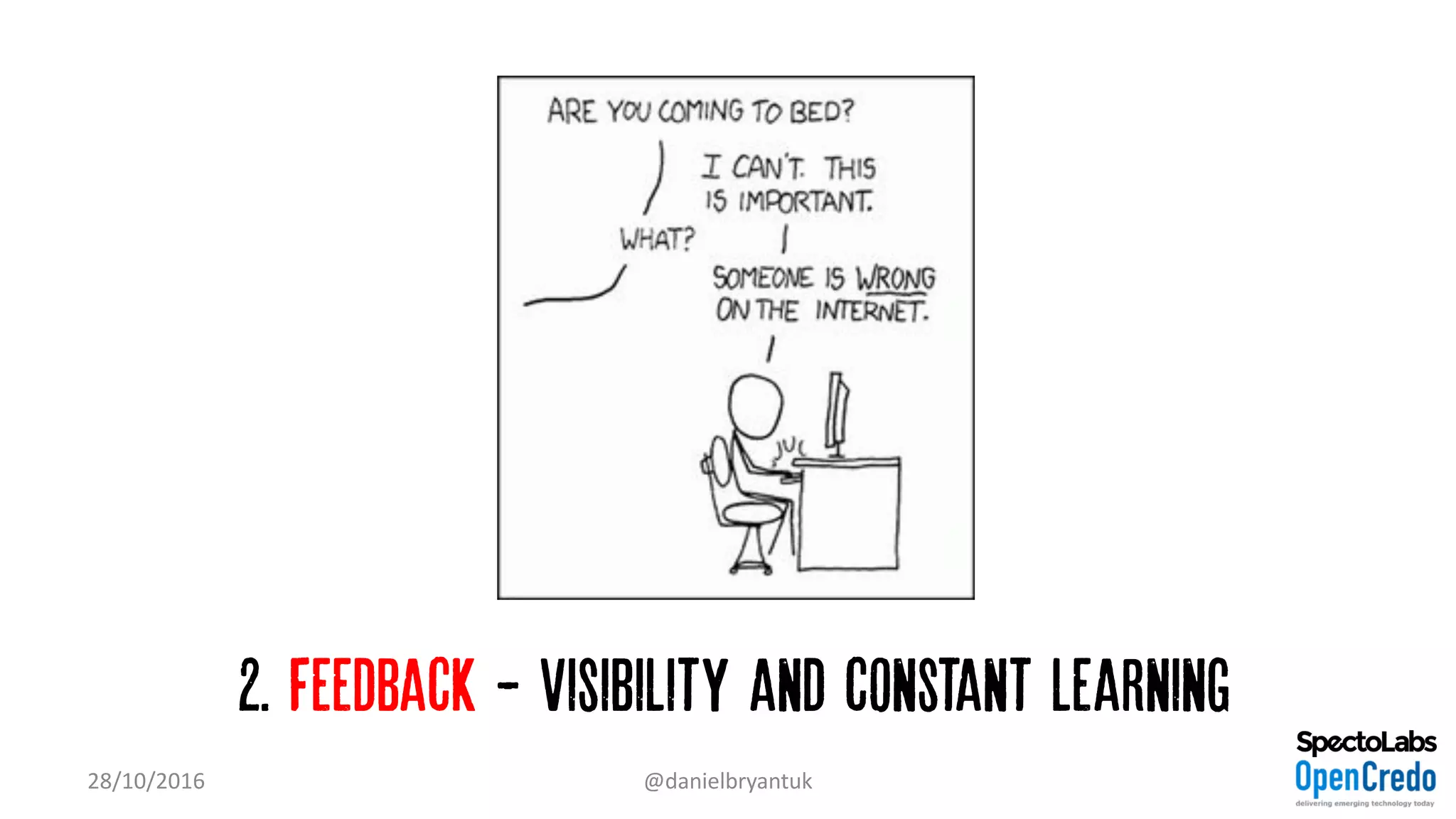 2. Feedback - visibility and constant learning
28/10/2016 @danielbryantuk
 