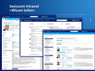 Swisscom Intranet
«Wissen teilen»
26.03.2014
 