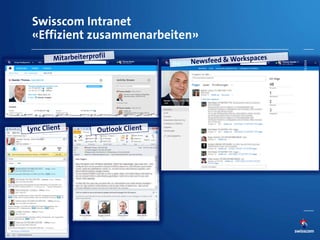 Swisscom Intranet
«Effizient zusammenarbeiten»
26.03.2014
 