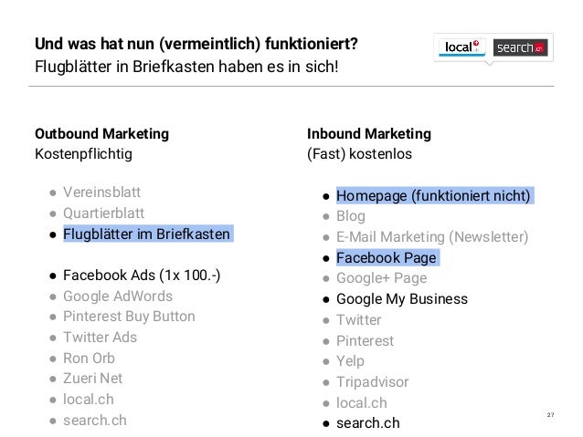 Swisscom Kmu Briefing Lokales Marketing Für Kmu Am Beispiel Eines