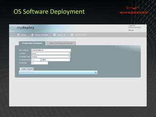 OS Software Deployment 
 