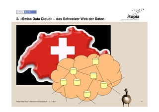 2. «Swiss Data Cloud» – das Schweizer Web der Daten




Swiss Data Cloud - eGovernment Symposium - 15.11.2011   11
 
