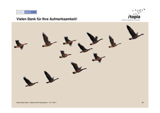 Vielen Dank für Ihre Aufmerksamkeit!




Swiss Data Cloud - eGovernment Symposium - 15.11.2011   28
 