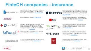 FinteCH companies - insurance
Introductions by arrangement:
info@swissfinte.ch
www.swissfinte.ch
@swissfinteCH
14
123vergl...