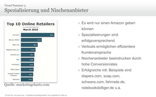 Shopping Device KonvergenzTrend Nummer 12010: 1.5 Mio verkaufte Smart-phones, davon jedes 2. ein iPhoneSchweiz: Mehr als 1 Mio. iPhonesWeltweit: iOS 17% / Android 23%Unabhängig, auf welchem Kanal angeboten wirdKanalübergreifende ErreichbarkeitNeuer Markt für Tablet PCsNeue ZielgruppenNeue Shopping-Erlebnisse