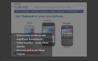 › Elektronische Klubkarte inkl.
Zugriff aufs Kundenkonto
› Online bestellen – in der Filiale

abholen
› Retouren auch in der Filiale
möglich
© Unic AG, www.unic.com | Carpathia Consulting GmbH, www.carpathia.ch | Seite 39

 