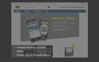 › Versand oder Pick-up in der
Filiale
› iPhone-App mit Barcode-Scanner
© Unic AG, www.unic.com | Carpathia Consulting GmbH, www.carpathia.ch | Seite 40

 