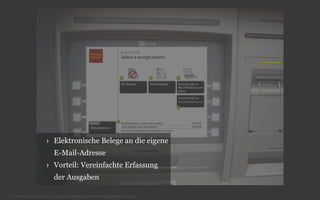 › Elektronische Belege an die eigene
E-Mail-Adresse
› Vorteil: Vereinfachte Erfassung
der Ausgaben
© Unic AG, www.unic.com | Carpathia Consulting GmbH, www.carpathia.ch | Seite 42

 