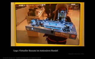 Lego: Virtueller Bausatz im stationären Handel
Bildquelle: Antjeverena / Flickr

© Unic AG, www.unic.com | Carpathia Consulting GmbH, www.carpathia.ch | Seite 67

 