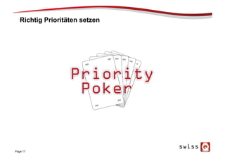Richtig Prioritäten setzen
Page 17
 