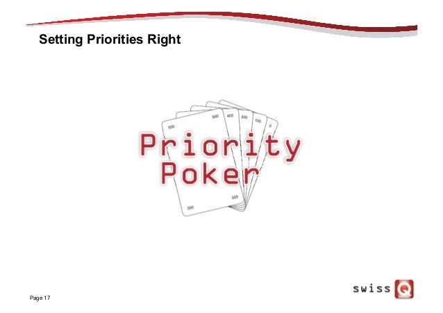 Poker priority