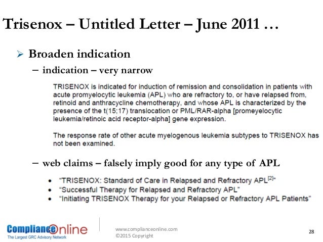 FDA Regulation of Advertising -- FDA Enforcement FDA Regulation of Advertising -- FDA Enforcement
