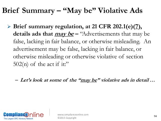 FDA Regulation of Promotion & Advertising -- Part 1: The ...
