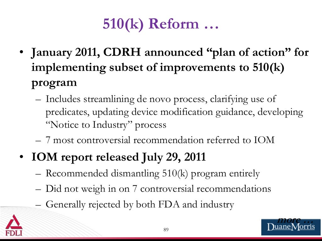 A 510 K Premarket Notification Is Submitted