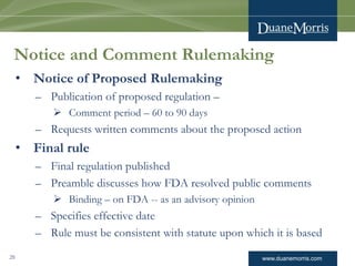 Rulemaking Comment. Example U.S. -- History of Regulation | PDF