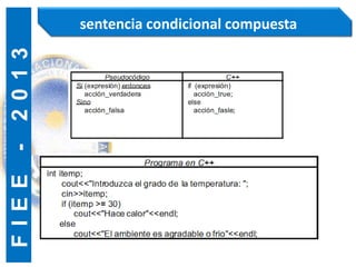 F
I
E
E
-
2
0
1
3 sentencia condicional compuesta
 