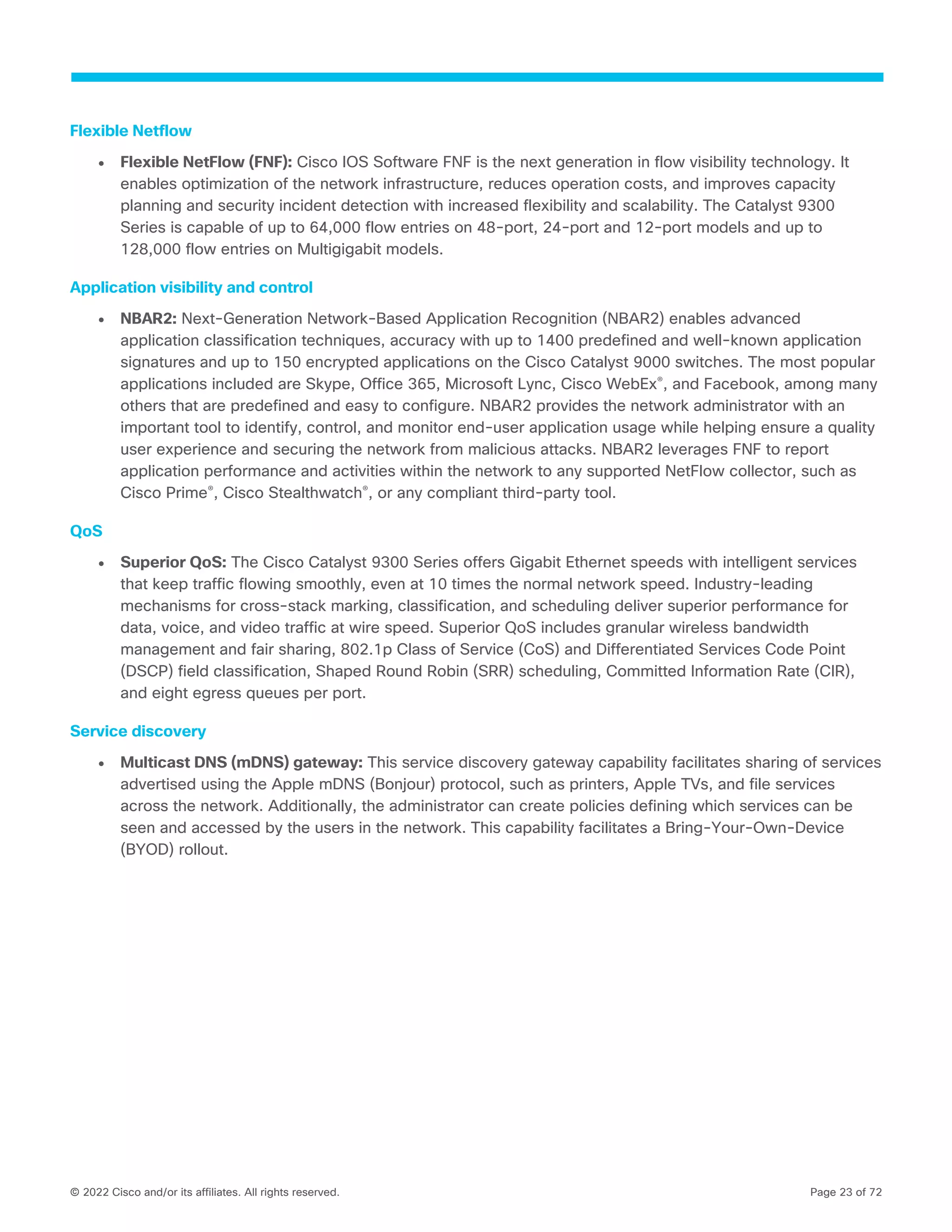 Switch Cisco Catalyst 9300 Datasheet (2022).pdf | Cloud Computing ...