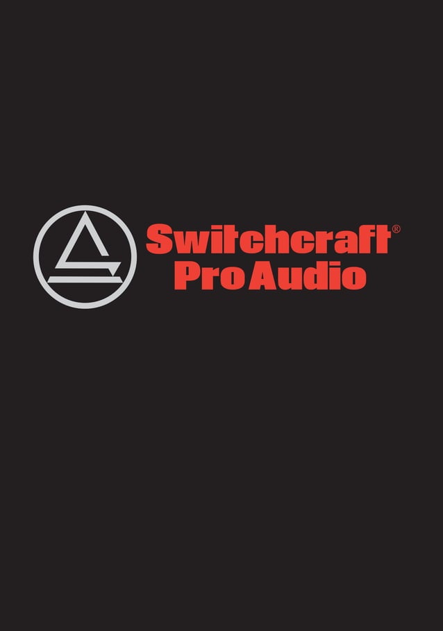 Switchcraft ProAudio Catalog PDF