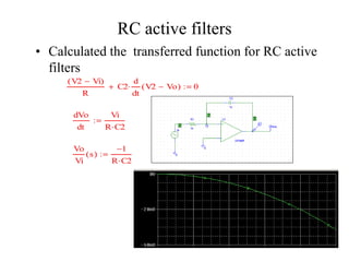 Switched capacitor filter | PPTX