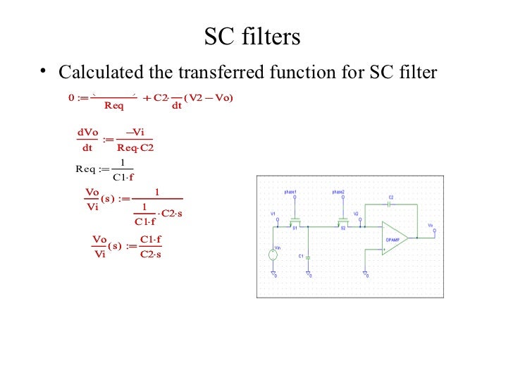 Switched capacitor filter