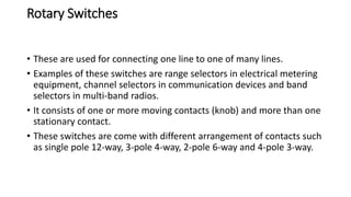 Types of Switches and Its Working | PPTX
