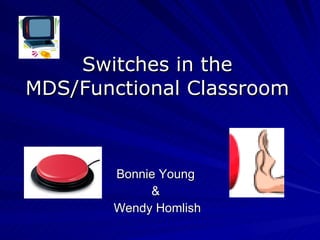 Switches in the MDS/Functional Classroom Bonnie Young  &  Wendy Homlish 