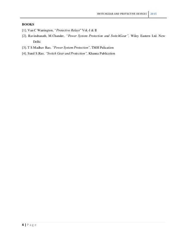 Sunil s rao switchgear and protection pdf free download