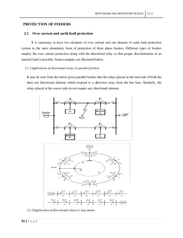 Switch Gears & Protective Devices Lecture Notes