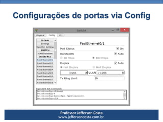 Professor Jefferson Costa 
www.jeffersoncosta.com.brConfigurações de portas via Config  