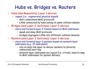 Switching and routing for the networks in computing | PPT