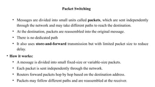 Comprehensive Overview of Network Switching Techniques: Circuit, Packet ...