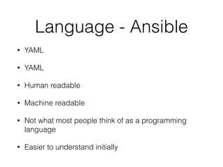 Switching from Puppet to Ansible | PPT
