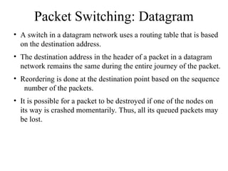 Comprehensive Overview of Network Switching Techniques: Circuit ...