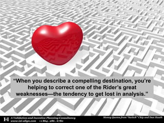 “When you describe a compelling destination, you’re helping to correct one of the Rider’s great weaknesses—the tendency to...