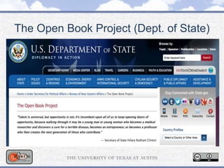 The Open Book Project (Dept. of State)
 